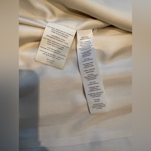 Helmut Lang White Shearling Fur Trim Vest - Picture 4 of 6